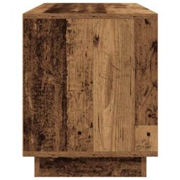 Berkfield Home TV Cabinet with LED Lights Old Wood 100x41x50 cm in Brown - Size: 100 x 41 x 50 cm - thumbnail 8