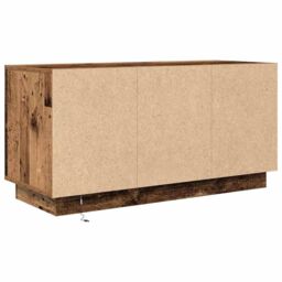 Berkfield Home TV Cabinet with LED Lights Old Wood 100x41x50 cm in Brown - Size: 100 x 41 x 50 cm - thumbnail 9