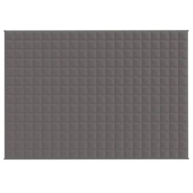 Berkfield Home Weighted Blanket Grey 140x200 cm Single 10 kg Fabric - image 1