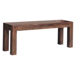 Jaipur Furniture Ltd Bench Large - Mango Wood - L35 x W148 x H45 cm - Dark Finish in Brown