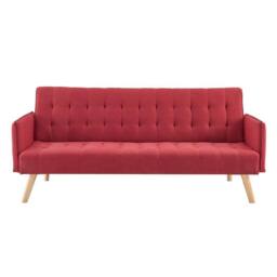 Bravich LTD Mario Sofa Bed Double Click Clack 3 Seater in Red - thumbnail 3