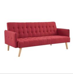Bravich LTD Mario Sofa Bed Double Click Clack 3 Seater in Red - thumbnail 4