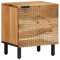 Berkfield Home Bedside Cabinets 2 pcs 40x33x46 cm Solid Wood Acacia in Brown - Size: 40 x 33 x 46 cm - thumbnail 2
