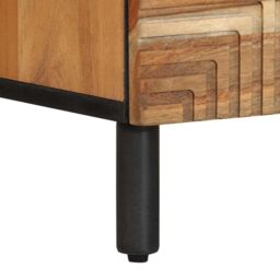 Berkfield Home Bedside Cabinets 2 pcs 40x33x46 cm Solid Wood Acacia in Brown - Size: 40 x 33 x 46 cm - thumbnail 8