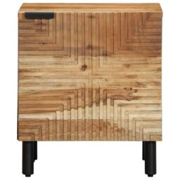 Berkfield Home Bedside Cabinets 2 pcs 40x33x46 cm Solid Wood Acacia in Brown - Size: 40 x 33 x 46 cm - thumbnail 4