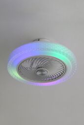Living and Home 20inch Acrylic Ceiling Mount Adjustable LED Fan Light - thumbnail 6