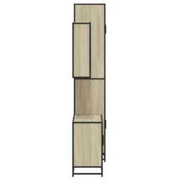 Berkfield Home 3 Piece Bathroom Furniture Set Sonoma Oak Engineered Wood in Brown - thumbnail 6