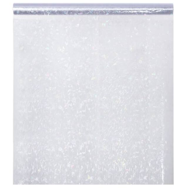 Berkfield Home Window Film Frosted 3D Rainbow Pattern 90x2000 cm PVC in White - image 1
