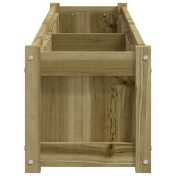 Berkfield Home Garden Planter 180x31x31 cm Impregnated Wood Pine in Brown - Size: 180 x 31 x 31 cm - thumbnail 6