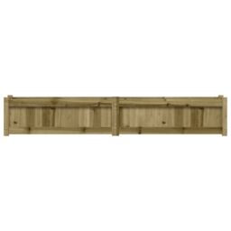 Berkfield Home Garden Planter 180x31x31 cm Impregnated Wood Pine in Brown - Size: 180 x 31 x 31 cm - thumbnail 5