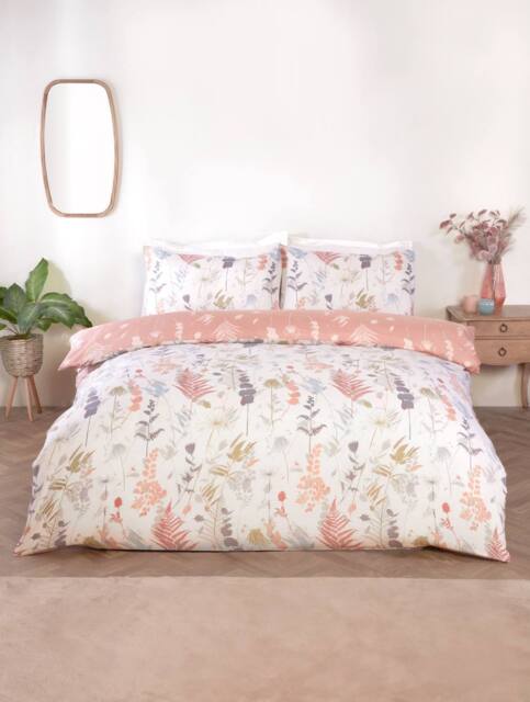Rapport Home Camargue Reversible Microfibre Fabric Complete Duvet Cover Set - Size: Single - image 1