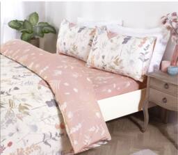 Rapport Home Camargue Reversible Microfibre Fabric Complete Duvet Cover Set - Size: Single - thumbnail 4
