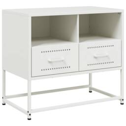 Berkfield Home TV Cabinet White 68x39x60.5 cm Steel
