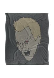 Warner Brothers Lost Boys, 152x127 cm Vamp Face Silky Touch Super Soft Throw Blanket in White - thumbnail 1