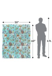 Warner Brothers Harry Potter Water Color Pattern Blanket 152 x 127 cm in White - thumbnail 5