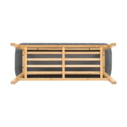 H&O Direct Bamboo Shoe Rack Bench for Entryway in Natural - thumbnail 6