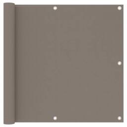 Berkfield Home Balcony Screen Taupe 90x300 cm Oxford Fabric - thumbnail 2