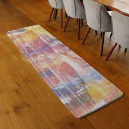 Benjamin Tate Design Shades Of Glam Runner Rug in Natural - Size: 67 cm x 230 cm - thumbnail 2