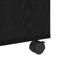 Berkfield Home Modern Coffee Table Black oak 75 x 75 x 38 cm Engineered wood - thumbnail 9