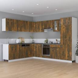 Berkfield Home Kitchen Cabinet Smoked Oak 75, 5x75, 5x80, 5 cm Engineered Wood in Brown - thumbnail 3
