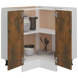 Berkfield Home Kitchen Cabinet Smoked Oak 75, 5x75, 5x80, 5 cm Engineered Wood in Brown - thumbnail 4