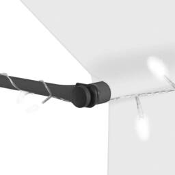Berkfield Home Manual Retractable Awning with LED 300 cm Cream - thumbnail 5