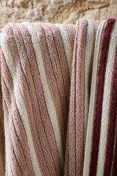 CHRISTY 'Darwin' Reversible Turkish Cotton Ribbed Towel in Pink - thumbnail 1