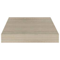 Berkfield Home Durable Floating Wall Shelves 4 pcs Oak 23x23.5x3.8 cm MDF in Light Tan - thumbnail 5
