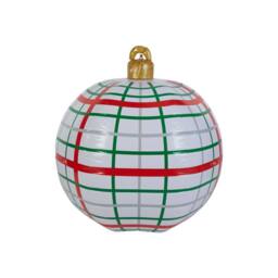 Lighting Collection Outdoor Inflatable Christmas Baubles - 3pc Set in Red - thumbnail 2