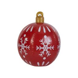 Lighting Collection Outdoor Inflatable Christmas Baubles - 3pc Set in Red - thumbnail 3