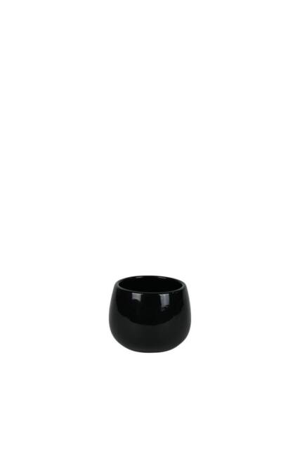 KDMD Hortus London Ceramic Pot 8.5x8cm 4 Pack in Black - Size: 8.5x8 cm - image 1