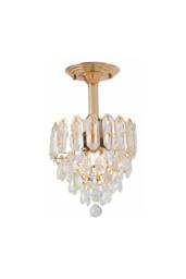 Premium Crystal Home Pendant Lighting in Gold - thumbnail 2