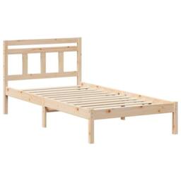 Berkfield Home Brown 80 x 200 cm Solid pine wood in Natural - thumbnail 1