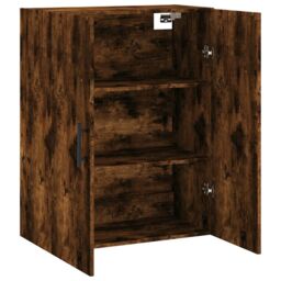 Berkfield Home Wall Mounted Cabinet Smoked Oak 69.5x34x90 cm in Brown - thumbnail 6