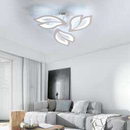 Pheashine Modern Acrylic LED Ceiling Light 40W White, 6500K, Living Room, Indoor in White - thumbnail 2