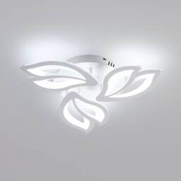 Pheashine Modern Acrylic LED Ceiling Light 40W White, 6500K, Living Room, Indoor in White - thumbnail 1