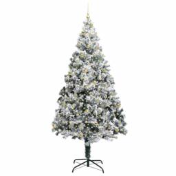 Berkfield Home Artificial Christmas Tree with 300 LEDs with Stand Green 240 cm - thumbnail 3