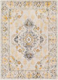 Livabliss Floransa-Vintage Beige Grey Blue Yellow Traditional Boho Living Rug - Size: 160 cm x 215 cm - thumbnail 2