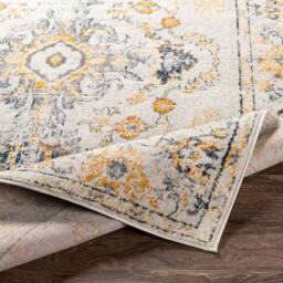 Livabliss Floransa-Vintage Beige Grey Blue Yellow Traditional Boho Living Rug - Size: 160 cm x 215 cm - thumbnail 4