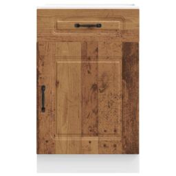 Berkfield Home Kitchen Base Cabinet Kalmar Old Wood Engineered Wood in Brown - thumbnail 4