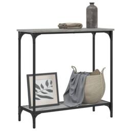 Berkfield Home Decorative Console Table Grey Sonoma 75x30.5x75 cm Engineered Wood