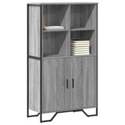 Berkfield Home Highboard Grey Sonoma 79.5x35.5x137.5 cm Engineered wood - thumbnail 1