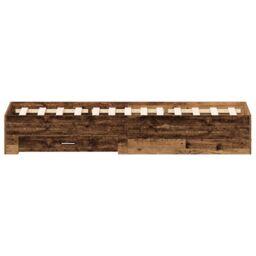 Berkfield Home Bed Frame with Drawers Old Wood 120x200 cm Engineered Wood in Brown - thumbnail 7