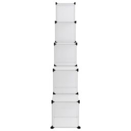 Berkfield Home Storage Cube Organiser with 15 Cubes Transparent PP in Clear - thumbnail 4