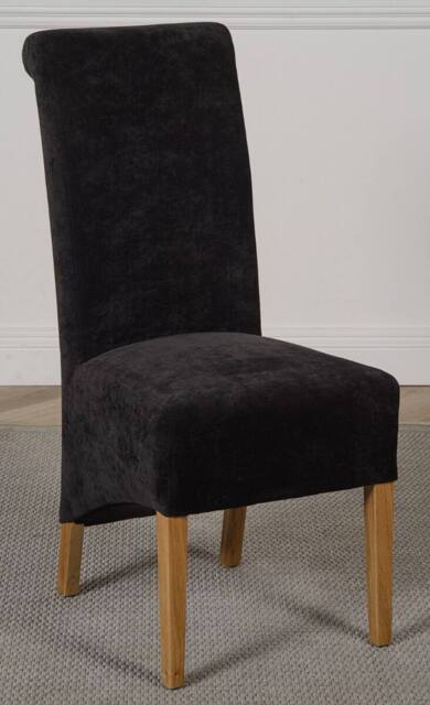 Thats Furniture Montana Fabric Dining Chairs for Dining Room or Kitchen in Black - image 1