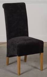 Thats Furniture Montana Fabric Dining Chairs for Dining Room or Kitchen in Black