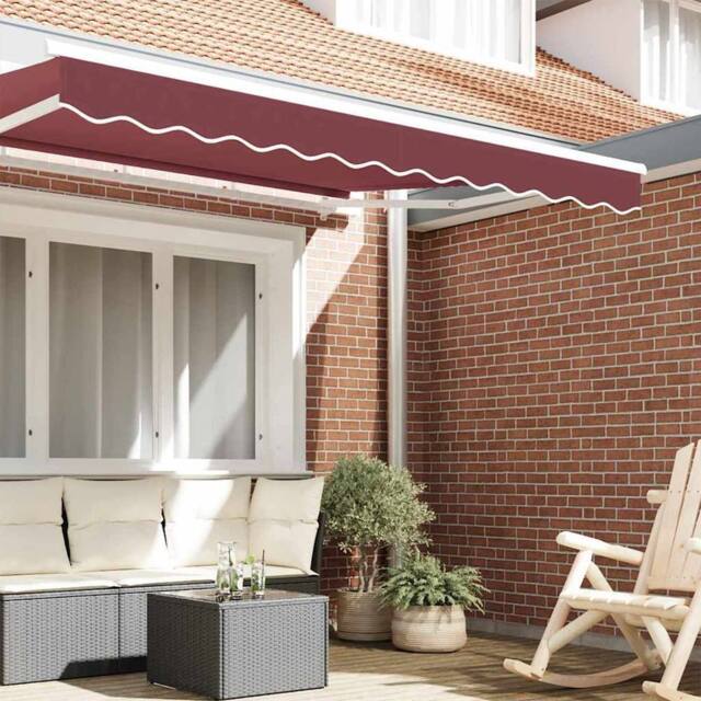Berkfield Home Stunning Awning Valance for 2.5 m Frame Burgundy 2.3x0.2 m - image 1