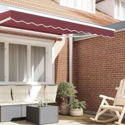 Berkfield Home Stunning Awning Valance for 2.5 m Frame Burgundy 2.3x0.2 m