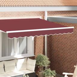 Berkfield Home Stunning Awning Valance for 2.5 m Frame Burgundy 2.3x0.2 m - thumbnail 2