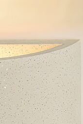 Harper Living White Concrete Art Deco Plaster Indoor Wall Light Large - thumbnail 3